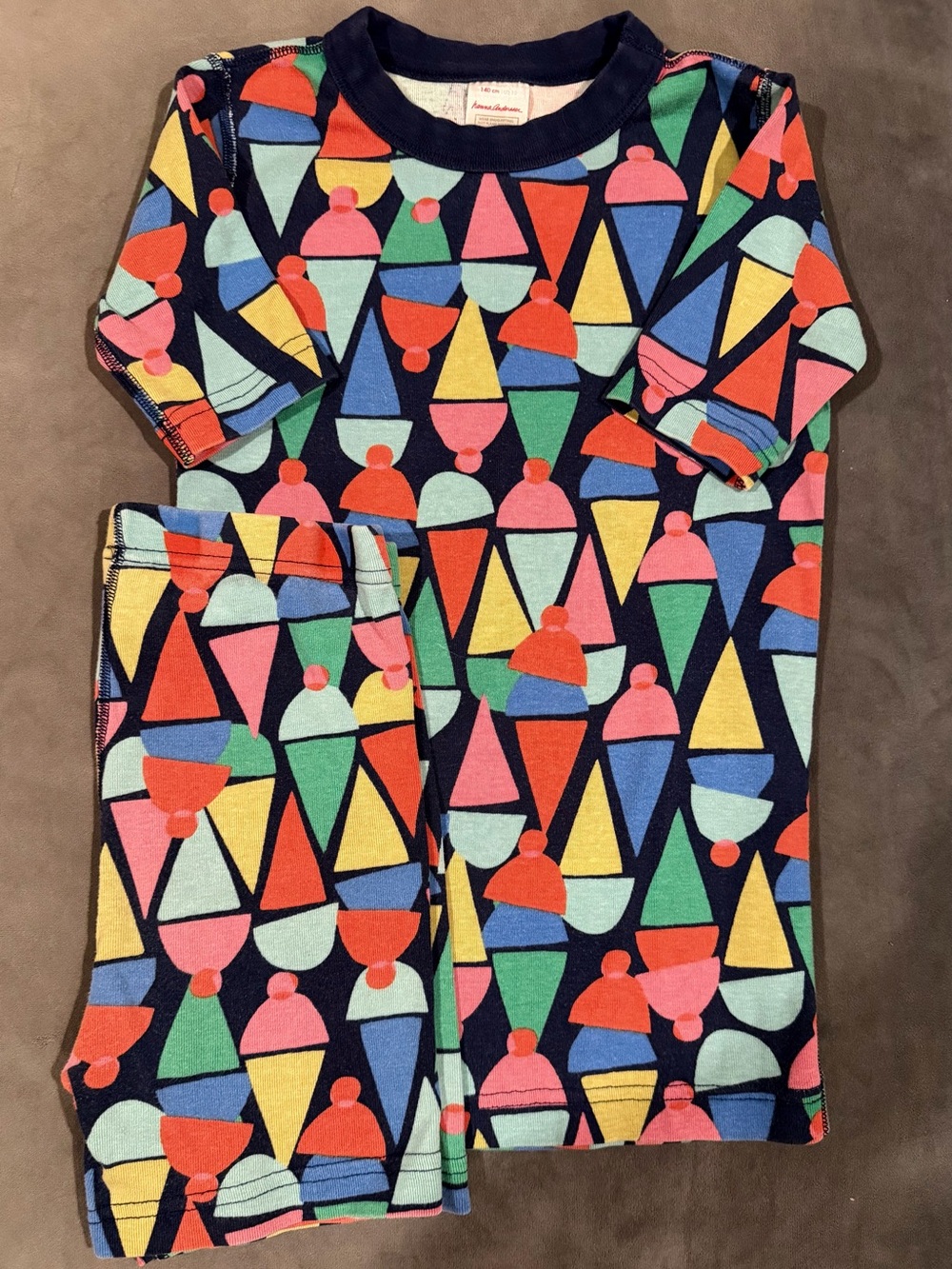 Hanna Andersson Kids Ice Cream Print Short Johns Pajamas